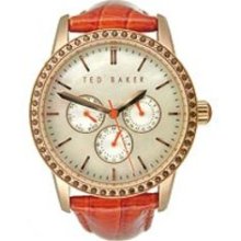 Ted Baker Multifunction Patent Leather Strap Women's watch #TE2019