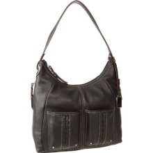 Tignanello Black One Size T80315-001 Point Of Interest Hobo,Black,One Size