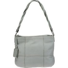 Tignanello Glove Leather Hobo with Twisted Handle - Seafoam - One Size
