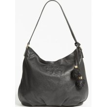 Tory Burch 'Thea' Leather Hobo Black