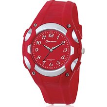 Unisex Multi-Functional PU Analog Fashionable Quartz Casual Watch