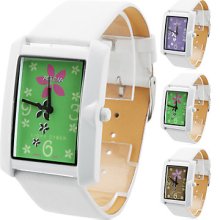 Unisex PU Analog Quartz Wrist Watch gz1233 (White)