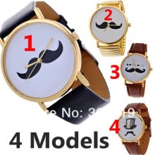 unisex watchbands beard watch, mustache watch, dress watch