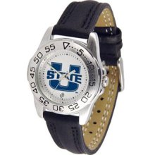 Utah State Aggies Womens Leather Wrist Watch