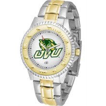 Utah Valley State Wolverines Mens Stainless 23Kt Watch