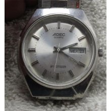 Very Nice Mens Adec By Citizens Quartz Watch...must Lk .clean Dial& Case