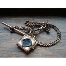 Victorian Carnelian and Intaglio Watch Chain and Fob
