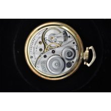 Vintage 12 Size Elgin Deluxe Pocket Watch Grade 491 Keeping Time