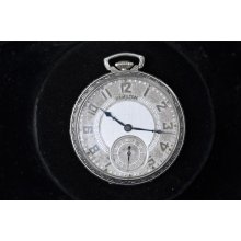 Vintage 12 Size Hamilton Pocket Watch Grade 912 Nashville Railway + Light Co