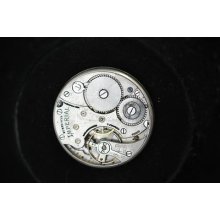 Vintage 12 Size Swiss Buren Imperial Open Face Pocket Watch Movement Running