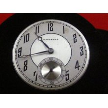 Vintage 12s Tavannes 21j Pocketwatch Movement