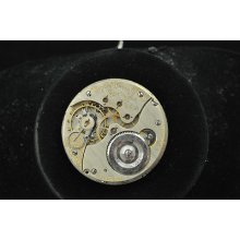 Vintage 16 Size Illinois Open Face Pocket Watch Movement Grade 174 For Repairs