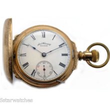Vintage 1800s American Waltham Hunting Case Presentation Large Pocket Watch