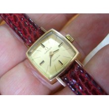 Vintage 70's Gp Omega Geneve Square Manual Cal 485 Ladies Watch - 6 X Signed