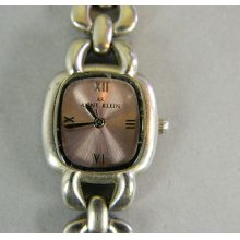Vintage Ak Anne Klein Women's Quartz Wrist Watch 10/1167 753h Silver Metal Link