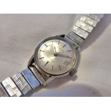 Vintage Everts Technos Wrist Watch Automatic Swiss Date Window Kreisler Band