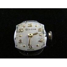 Vintage Ladies Bulova Wristwatch Movement Caliber 5ah