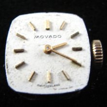 Vintage Ladies Movado Wristwatch Movement Caliber 48