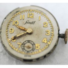 Vintage Lancet W Date Dial Wrist Movement 7 Jewels Cal 107-8 A11
