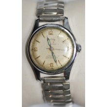 Vintage Men Hilton Incabloc 17 Jewels Wrist Watch Running W47