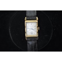 Vintage Mens Bulova Excellency Wristwatch Caliber 7 Ak For Repairs