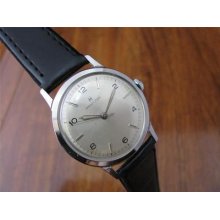 Vintage Mens Hamilton Stainless Steel Swiss Manual Wind Wrist Watch-running
