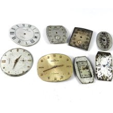 Vintage Pocket Watch Dials Faces Metallic Steampunk Supplies Watch Parts DIY Steampunk Supplies - 218