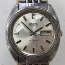 Vintage Seiko Seikomatic-r 30 Jewels Sea Lion Cr-220 Mens Wrist Watch Automatic