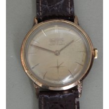 vintage Swiss mens wrist watch OMODOX gold plated