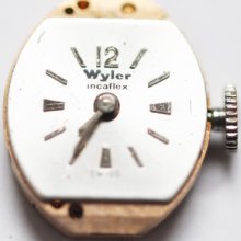 Vintage Wylwer Wrist Movement 17 Jewels Cal Wl123r Running A471