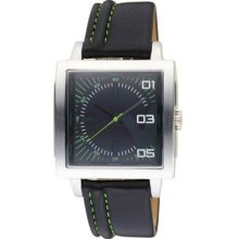 Voi Jeans Midas Mens Square Grey Dial Black Strap Designer Watch