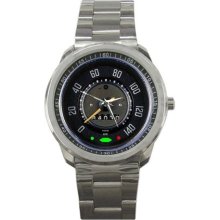 VW 1960 Beetle Clasic Car Speedometer Sport Metal Watch - Stainless Steel