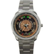 VW Bus T1 1961 kmh Speedometer Sport Metal Watch - Stainless Steel