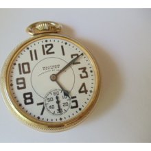 Waltham Vanguard Premier 23 Jewel Pocket Watch Sz 16