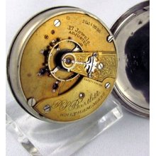 WALTHAM Waltham Sterling Silver Pocket Watch -Vintage Watch