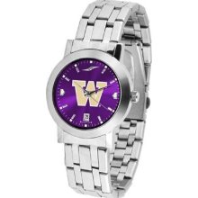 Washington Huskies Men's Modern Stainless Steel Watch