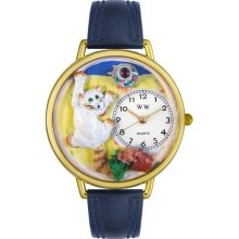 Whimsical watches bad cat gold watch - One Size