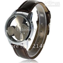Wholesale. Cute Stylish Mickey Dial Brown Leather Belt Wrist Watch W