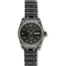 Womenandamp;apos;s Black Stainless Steel Automatic Gray Dial - Watch