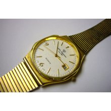 Wrist watch Jules Jurgenson Jurgensen gold toned Wristwatch mens classic vintage watch dress wrist watch SOLD AS IS
