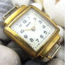 Zaria 16 Jewels 1800 Very Rare Vintage 1950s Soviet Russian Ladies Wrist Watch