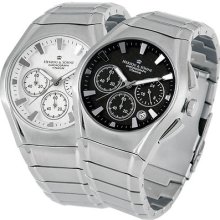 Ã˜1.61 Inch, Titanium Men's Chronograph, Watch With Black Or White Dial,