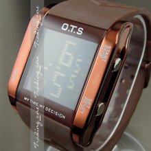 1 Week Clock Stopwatch Hours Date Alarm Led Men Women Rubber Wrist Watch Ah130