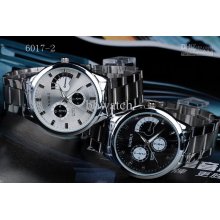 10pcs Stainless Belt Alloy Case Luxury Silver Men Women Watch Nary N