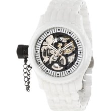 1900 Women's Invicta White Ceramic Mechanical Russian Diver Watch