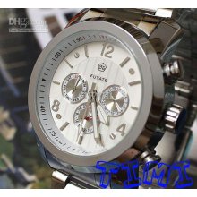 2012 2012 Hotsale New Silver Case 6 Hands Mechanical Mens Watch Stee