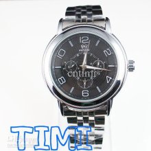 2012 Hotsale New Fashion Vintage 6 Hands 3 Sub-dials Mens Automatic