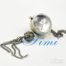 2012 Hotsale Vintage Brass Ball Design Quartz Necklace Pocket Watch