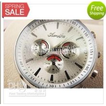 2012 New 6 Hands Analog Unisex Fashion Wrist Watch(nbw0fa2290-ss3)
