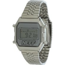 2013 Neff Nf0212 Time Lux Silver Analog Watch Adjustable